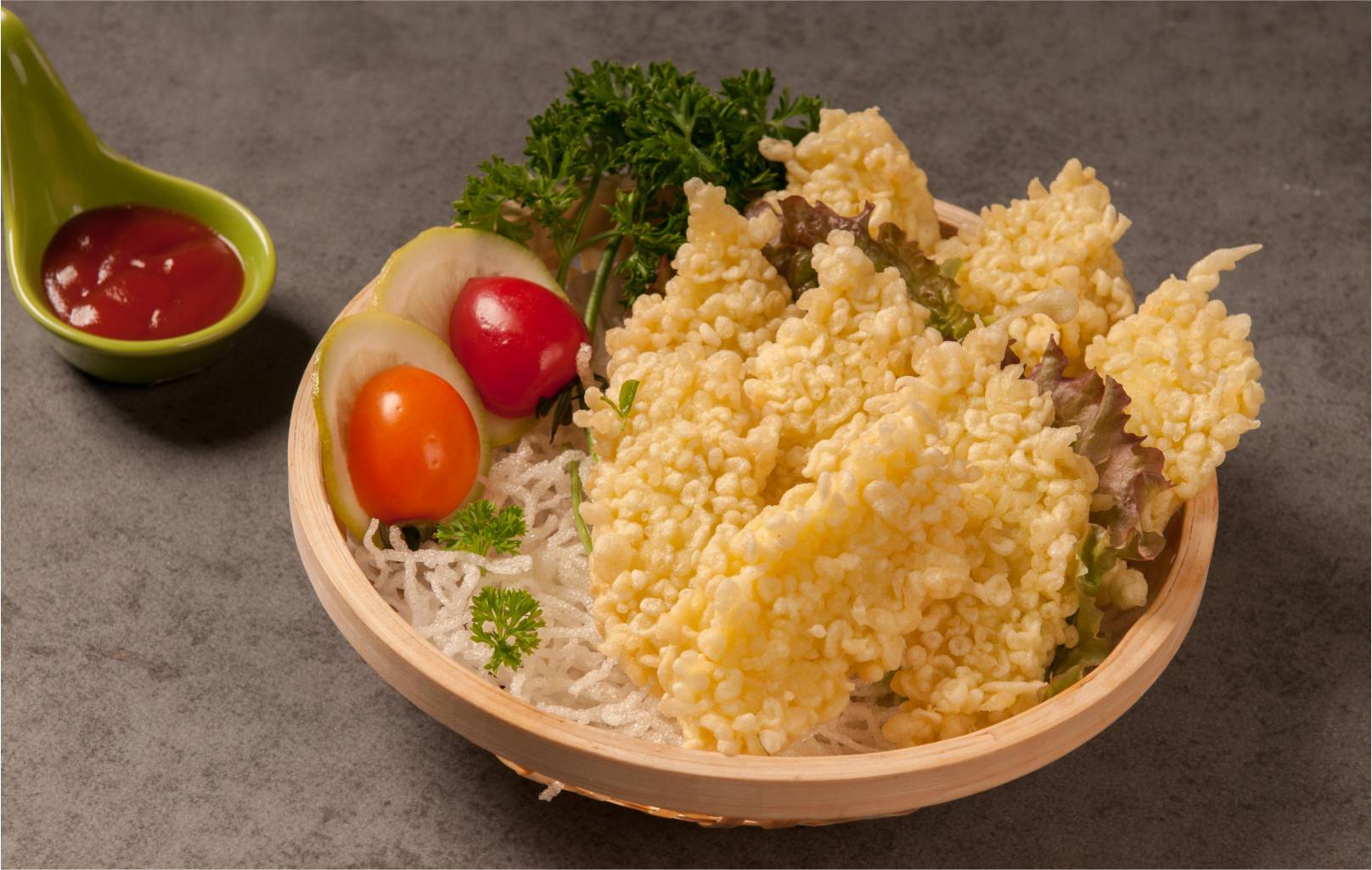 金丝鳗天妇罗（淋花）