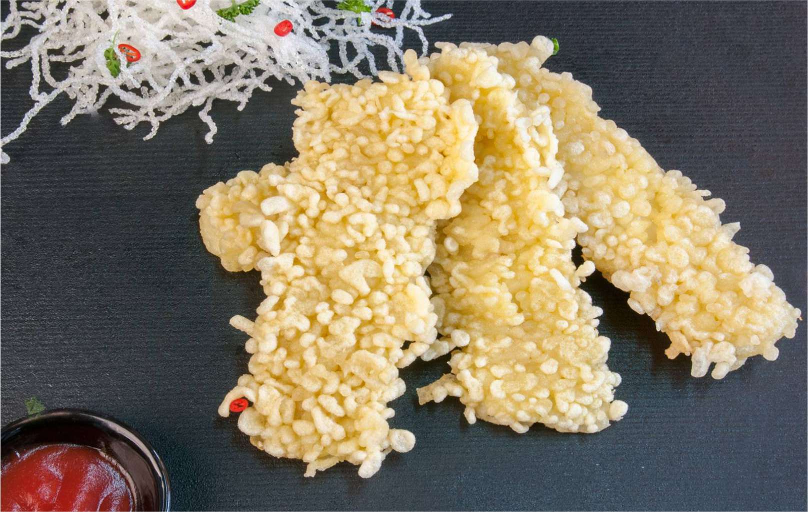鱿鱼条天妇罗（淋花）